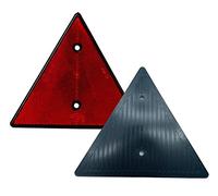 DOJA Barcelona | Catadioptre Triangulaire à Visser | 2 Reflechissant avec Deux Trous | 158x158x158mm | Couleur Rouge | Agréé ECE | pour Accessoire Velo, Accessoire Moto, Remorque Voiture, Camion..