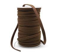 DOJA Barcelona | Corde Polyester 9 mm | Bobine 100m | Corde Marron Plate | Large 9 mm | Polyester | Couture Accessoires Mercerie | pour Lacet Corde, Corde Paracorde, Kit de Survie, Machine a Coudre