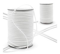 DOJA Barcelona | Cordon Elastique | Pack 1 Bobine 200M | Corde Elastique Blanc | Ø 4mm | Polyamide et Elasthanne | Couture Accessoires Mercerie | pour Elastique Couture, Cordon pour Bracelet, Bache