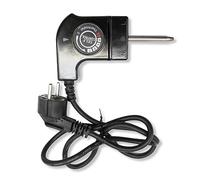 DOJA Barcelona | Cordon Thermostat Plancha | Pack 1 | Prise Plancha | 10A | Cable d'Alimentation Plancha Electrique 90 °C | Cordon Alimentation avec Thermostat | pour Plancha Électrique Extérieur