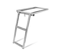 DOJA Barcelona | Echelle Camion | Pack 1 | Échelle Escamotable 2 Marches | 645x350mm | Acier Zingué | Marche Pied Pliable | pour Accessoire Camion, Remorque, Rangement Voiture, Camping Car, Escalier