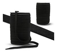 DOJA Barcelona | Elastique Couture | Pack Bobine Noir 50M | Bande Elastique Couture | Large 10mm | en Polyester, Caoutchouc | Élastique | pour Élastique Couture, Pantalon, Jupe, Vetement, Ceinture