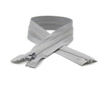 DOJA Barcelona | Fermeture Eclair 40 cm Gris Fumée | Pack 10 Fermeture Eclair Séparable #5 | Curseur Automatique | Dent en Plastique | Zip Fermeture Eclair | pour Mercerie Fermeture Éclair, Veste