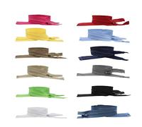 DOJA Barcelona | Fermeture Eclair 50 cm 12 Couleurs | Pack 2 Fermeture Eclair Séparable #5 par Couleur | Curseur Automatique | Dent en Plastique | Zip Fermeture Eclair | pour Fermeture Éclair, Veste