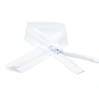 DOJA Barcelona | Fermeture Eclair 50 cm Blanche | Pack 10 Fermeture Eclair Séparable #5 | Curseur Automatique | Dent Plastique | Zip Fermeture Eclair | pour Mercerie Fermeture Éclair, Veste, Manteau