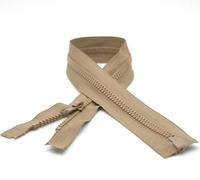 DOJA Barcelona | Fermeture Eclair 50 cm Marron | Pack 10 Fermeture Eclair Séparable #5 | Curseur Automatique | Dent Plastique | Zip Fermeture Eclair | pour Mercerie Fermeture Éclair, Veste, Manteau