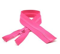 DOJA Barcelona | Fermeture Eclair 60 cm Rose Magenta | Pack 10 Fermeture Eclair Séparable #5 | Curseur Automatique | Dent Plastique | Zip Fermeture Eclair | pour Mercerie Fermeture Éclair, Veste...