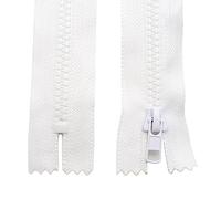 DOJA Barcelona | Fermeture Éclair Blanche | Pack 10 | 210mm | #5 | Curseur Automatique | Plastique | Pour Mercerie, Pantalon