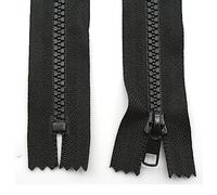 DOJA Barcelona | Fermeture Éclair Noir Pack 10 210mm #5 Curseur Automatique Plastique Zip pour Mercerie Pantalon