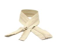DOJA Barcelona | Fermeture Éclair Séparable 40 cm Beige | Pack 10 | Curseur Automatique | Dent Plastique | Pour Mercerie, Veste, Manteau