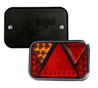 DOJA Barcelona | Feu Remorque | Feux Arriere à LED 5 Fonctions | Feu Position Arrière, Éclairage Plaque, STOP, Clignotant, Feu Recul ou Antibrouillard | pour Remorque, Remorque Voiture, Camion...