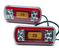 DOJA Barcelona | Feu Remorque | Feux Arriere à LED 6 Fonctions | Feu Position Arrière, Éclairage Plaque, STOP, Clignotant à Défilement, Recul, Antibrouillard | pour Remorque, Voiture, Camion...
