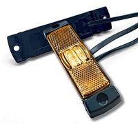 DOJA Barcelona | Feux de Gabarit Led | 2 PCs Feu d’Encombrement Jaune | 12V/24V = 0,04A/0,04A | Feu Étanche | Feux Led Voiture Exterieur pour Feux de Remorque Led, Camping Car Accessoires, Camion