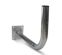 DOJA Barcelona | Fixation Antenne | Pack 1 | mat Parabole Mural en L | Ø38mm | 50X24cm | Suport en Acier | Accessoires de Fixation | Pour Support Mural TV et Mat Parabole Satellite