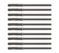 DOJA Barcelona | Fixation Etagere Invisible | Pack 10 | Etagere Murale Fixation Invisible | Ø10*145mm | Support Etagere Invisible en Acier | Fixation Invisible pour Étagère Murale, Equerre, Tablette