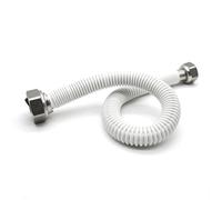 DOJA Barcelona | Flexible Ondulé Extensible | Pack 1 | Kit Raccordement Chaudiere F-F | Filet 3/4"-3/4" | Longueur 300-470mm | Tuyau Gaz Naturel | Pour Raccord Chaudiere, Tuyau Gaz Butane