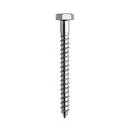 DOJA Barcelona | Lot de 25 Vis bois M7x100mm | Vis Acier Zinguée à Tête Hexagonale | Pour Visserie et Support Poteau et Cheville, Panneau et Portillon