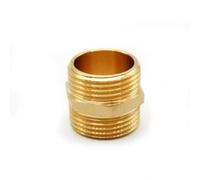 DOJA Barcelona | Mamelon 20/27 | 4 Raccord Male Male 3/4’’ | Hexagone | Raccords en Laiton | pour Tuyau Douche, Reducteur de Pression Eau, Groupe de Securite Chauffe Eau, Radiateur Eau Chaude...