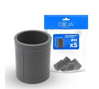 DOJA Barcelona Manchon PVC Égal à Butée - Ø32mm - Pack 5 - Arrêt Central - Installation Facile - Raccordement Rapide et Étanche - Manchon à Butée Femelle - Raccord PVC 32, Connector Femelle