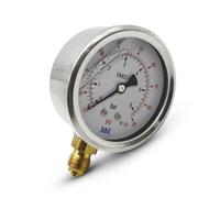 DOJA Barcelona | Manomètre Pression Eau 0-10 Bars | Glycerine 1/4" | Ø 63mm | Connexion Verticale | Contrôleur De Pression | Pour Pneu, Piscine, Gaz