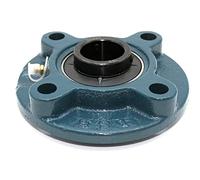 DOJA Barcelona | Palier Roulement UCFC 205 | 2 Support Rond avec Roulement a Bille | 25 * 115 * 34mm | Roulement à Bille en Acier | Palier a Roulement pour Compenser Les Erreurs d'Alignement d'Arbre