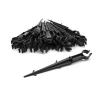 DOJA Barcelona | Piquet Goutte A Goutte | Lot 50 | Ø20-16mm | Piquet U | Support Tuyau Arrosage | Piquet De Fixation | pour Arrosage Automatique Pour Jardin, Potager, Brumisateur Terrasse, Irrigation
