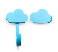 DOJA Barcelona | Porte Manteau et Bouton de Tiroir Enfant | 4 Crochets et 4 Boutons Forme Nuage | Patère Murale | Pour Décoration Chambre