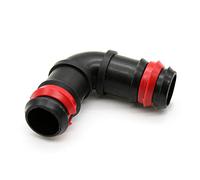 DOJA Barcelona | Raccord coude irrigation | 100 pièces | Anneau de sécurité | 16 mm | Connecteurs coude porte-caoutchouc | Raccords hydrauliques à goutte, système d'irrigation potager