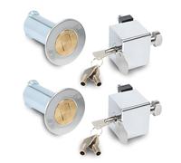 DOJA Barcelona | Serrure Porte de Garage | 2 Bloque Volet Égalée Avec Même Clé | Avec Tige Type Harpon | Verrou Porte Appariée | Securite Volet Roulant | Serrure Porte De Garage..