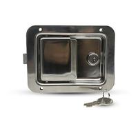 DOJA Barcelona | Serrure Remorque | Pack 1 | Antivol Remorque | 120x92x36mm | en Acier Inoxydable | Fermeture Remorque | pour Serrure Porte Camping Car, Accessoire Remorque, Antivol Remorque Attelée