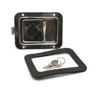 DOJA Barcelona | Serrure Remorque | Pack 1 | Antivol Remorque | 140x108x44mm | en Acier Inoxydable | Fermeture Remorque | pour Serrure Porte Camping Car, Accessoire Remorque, Antivol Remorque Attelée