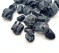 DOJA Barcelona | Tourmaline Noire Brute | 100g Cristal Pierre Naturelle | 30-50mm | Quartz de Roche en Brute, Minéraux Précieuses | Pierre de Protection Ondes Negatives, Lithotherapie.
