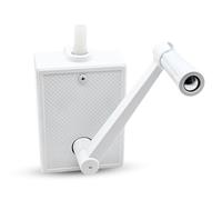 DOJA Barcelona | Treuil Volet Roulant Manivelle | Poignet Manivelle Volet Roulant | Plaque Blanche À Encastrer | Avec Manivelle Pour Volet Roulant Poids 40 Kgs | Treuil Volet Roulant Manuel Exterieur