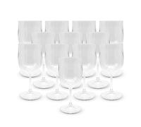 DOJA Barcelona | Verre a Vin Plastique | Pack 12 | Verre Incassable 30CL | 170,3 x 78 x 3mm | Polycarbonate Transparent | Verre Plastique Reutilisable | pour Verre a Eau, Gobelet Plastique