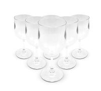 DOJA Barcelona | Verre a Vin Plastique | Pack 6 | Verre Incassable 30CL | 170,3 x 78 x 3mm | Polycarbonate Transparent | Verre Plastique Reutilisable | pour Verre a Eau, Gobelet Plastique Reutilisable