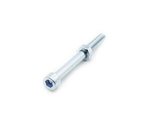 DOJA Barcelona | Vis Allen avec Ecrou | 50 Vis Tete Cylindrique M5x50 DIN 912 avec 50 Ecrou M5 Hexagonal DIN 934 | Acier Zingué | Pour: Machines, Mobilier Urbain, Vis à Plaques, Machines Agricoles