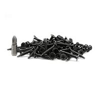 DOJA Barcelona | Vis Tete Extra Plate avec Embout PH2-25 | 100 Vis Autoforeuse Metal | Ø4,2mm*23mm | Acier Zingué Noir | Vis Autoperceuse pour Metal, Embout Visseuse, Vis Bac Acier, Vis Tole Toiture