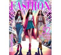 DOJA Books | Livre Coloriage Fashion | 52 Dessin Mode | pour Coloriage Adulte Et Adolescent | Cahier De Coloriage Mode Femme Top Model | Livre De Coloriage Adulte Anti Stress, Idee Cadeau Adolescent