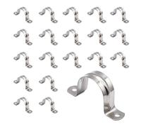 DOJA Bride de Fixation en U | Collier de Fixation pour Tube 16mm | Cavalier Tuyau en U | Omega Métallique | Etrier Pour Tuyau Gaz