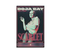 Doja Cat Scarlet Agora Hills Impression sur toile murale pour fille et garçon, adolescent, décoration de dortoir, 30,5 x 45,7 cm