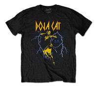 Doja Cat T-Shirt Lightning Planet Her Logo Officiel Unisexe Noir, Noir, M