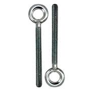 DOJA INDUSTRIAL | Boulon à Anneau | Vis à Anneau M8 en Acier Zingué | M8 x 60 | Pack 10 | Filetage Complet pour Fixation et Suspension | Convient aux Maisons, Bureaux, Hôtels et Autres Lieux