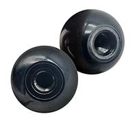 DOJA INDUSTRIAL | Bouton Boule avec Trou Fileté | Boule Plastique | M10 x 35 MM | 5 PCS | Filetage Femelle | pour Tondeuse Balls, Bouton de Meuble Noir, Bouton de Porte Noir entre autres
