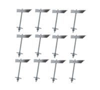 DOJA Industrial | Cheville a Bascule M6 Crochet | PACK 12 | Basculement par Gravité pour Fixation Légère en Paroi Creuse | Utilisation: Fixation de Luminaire, Suspente Placo Plafond, Faux Plafond