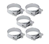 DOJA INDUSTRIAL | Collier à Tourillon | Collier de Serrage Haute Pression | Diamètre 60-63 mm | Lot 5 | Fixation Solide | Utilisation: Irrigation, Pompage, Tuyau pour Béton, Travaux Publics...