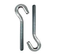 DOJA INDUSTRIAL | Crochet Boulon M8 | Vis à Crochet | Longueur de Fil: 60 mm | Pack 5 | Idéal pour Fixation et Suspension | Utilisation: Scellement Chimique, Fixation Plafonnier, Tente, Bannière