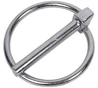 DOJA INDUSTRIAL | Goupille de Lynch avec Anneau | Goupille Clip Anneau Rond | 8 x 46 | 10 Unités | en Acier Galvanisé Finition Zinguée | pour Voiture, Fermeture Remorque Tracteur Tondeuse, Ferme