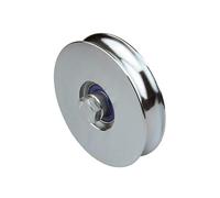 DOJA Industrial | Roues pour portes coulissantes | 2 unités | 100 x 20 | Acier | Roues de poulie pour entraînement d'équipement mécanique | Application : Portes, Fenêtres, Armoires, Moustiquaires