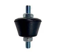 DOJA INDUSTRIAL | Silent Bloc Conique pour Climatiseur M8 | Pied Anti Vibration | avec Écrous et Rondelles | Lot 4 Silent Bloc M8 | Fixation Murale | pour Support Mural Climatiseur Reversible