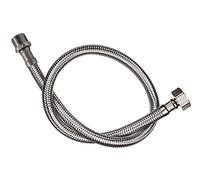 DOJA Industrial | Tuyau Flexible pour Robinet | 2 Pcs Male/Femelle | M 1/2" - F 3/8" | Longueur: 20 cms | Tuyau pour Robinet, Douche Acier Inoxydable | Flexo pour mitigeur cuisine, robinet lavabo..